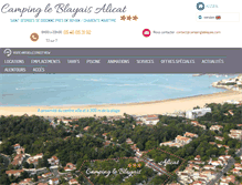 Tablet Screenshot of campingleblayais.com